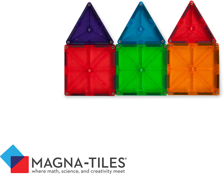 Magna-Tiles® Clear Colors 32 Piece Set - Cheeky Monkey Toys