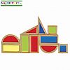 Rainbow Blocks, 10 pcs