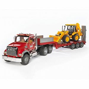 MACK Granite Low Loader w/ JCB Backhoe