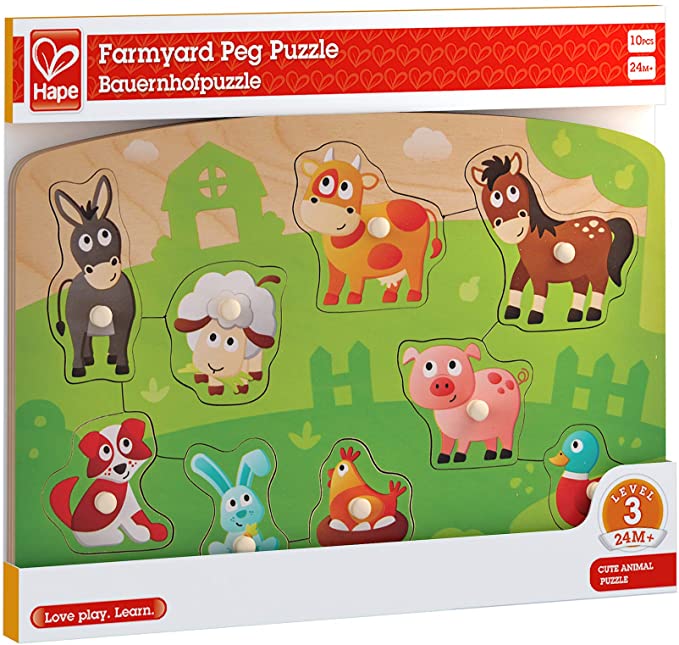 Animal peg puzzle on sale