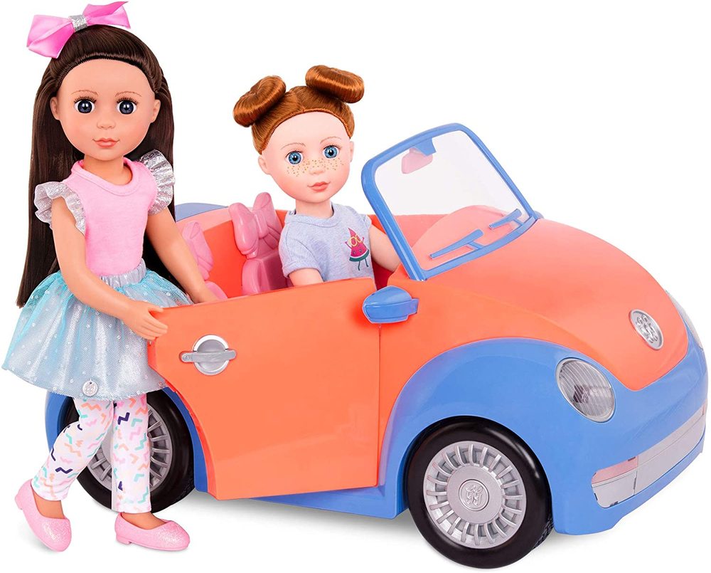 Glitter Girls Convertible Car for 14 Dolls - Cheeky Monkey Toys