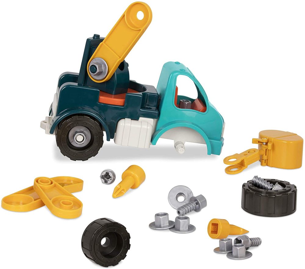 take apart crane truck