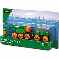 BRIO Clever Crane Wagon