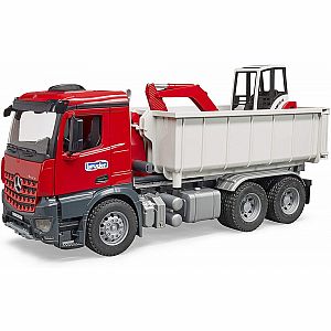 Mb Arocs Truck With Roll-off-Container w/ Mini Excavator