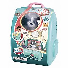 Pet Groomer Backpack Playset