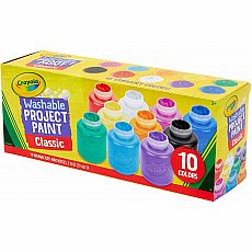 Crayola Washable Kids Paint, 10 Classic Colors 