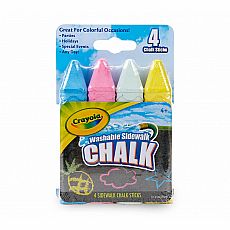 Washable Sidewalk Chalk 4ct