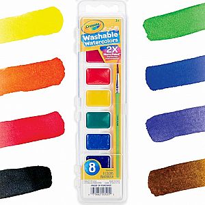 Washable Watercolors 8 pans