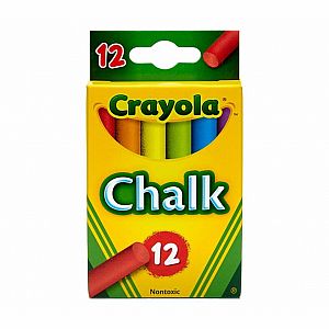 Multi-Colored Chalk, 12ct