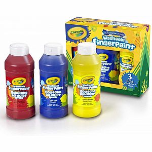 Washable Finger Paint Primary Colors, 3ct
