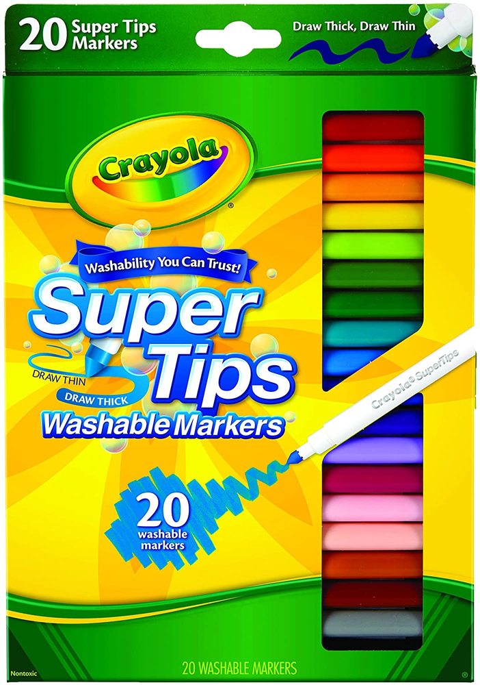 Washable Super Tip Fine Line Markers 20ct - Cheeky Monkey Toys