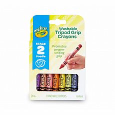 My First Washable Tripod Crayons 8ct