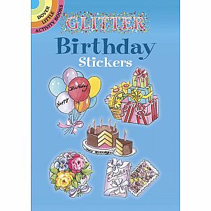 Glitter Birthday Stickers