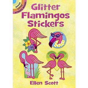 Glitter Flamingos Stickers