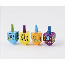 Small Painted Wood Dreidel