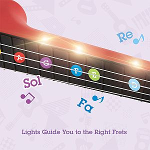 Learn With Lights Ukulele - Red