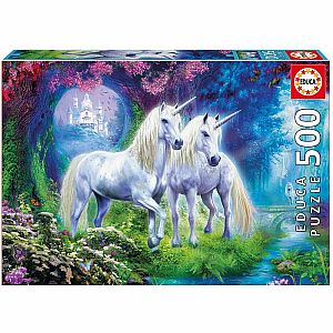 Unicorns in the Forest, 500pc Educa Puzzle 