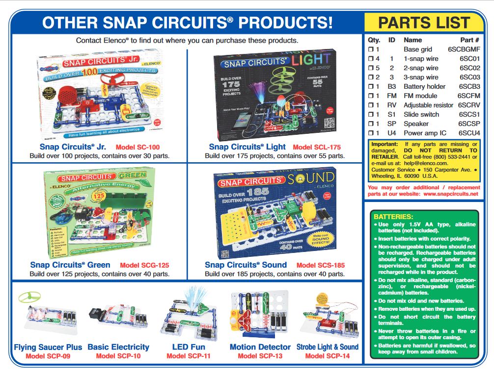 Snap Circuits Fm Radio Snap Circuits SCP-12 