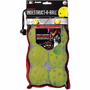 MLB 9" Indestruct-A-Ball Baseball 6pk Yellow