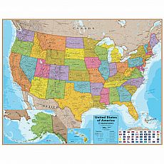 United States Wall Map (PICKUP/DELIVERY Only)