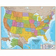 United States Wall Map (PICKUP/DELIVERY Only)