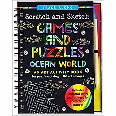 Scratch and Sketch Games and Puzzles