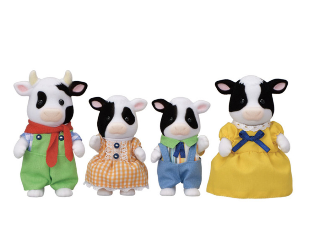 Sylvanian Families Calico Critters Friesian Baby Cow Twins