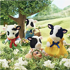 Friesian Cow Family Calico Critters