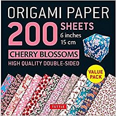 Origami Paper Cherry Blossoms 6" 200pc