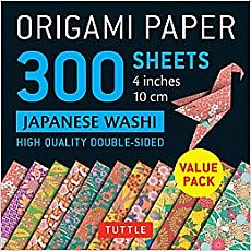 Origami Paper Japanese Washi Patterns 4" 300pc