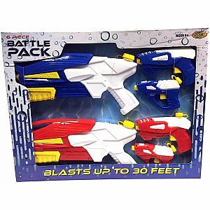 Water Squirter Battle Pack, 6pc 