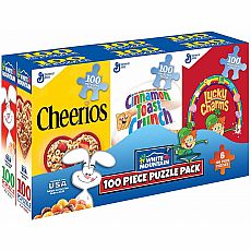 Cereal Box Mini Puzzle 6 pack, 100pc