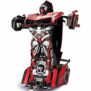 Red Auto Moto - Transforming Robot Car