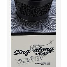 Sing-along PRO Black Karaoke Microphone & Bluetooth Speaker