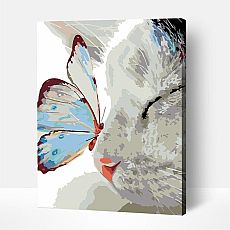 Artwille Paint By Number Cat with Butterfly