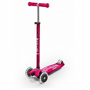 Maxi Pink LED Micro Deluxe Scooter