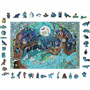 Fantasy Forest 500 Piece Wooden Puzzle