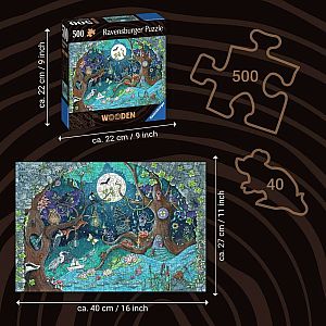 Fantasy Forest 500 Piece Wooden Puzzle