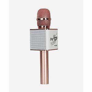 Sing-along PRO Rose Gold Karaoke Microphone & Bluetooth Speaker