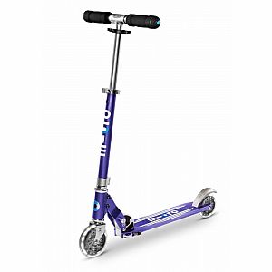 Sprite Blue Stripe LED 2 Wheel Scooter 